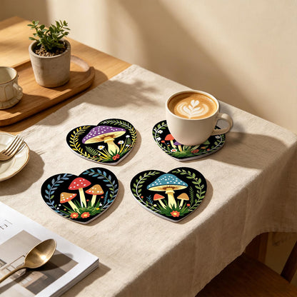 Midnight Toadstool Garden paint by numbers coasters – image 22