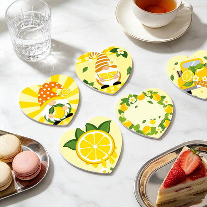 Lemon Gnome Sunshine paint by numbers coasters – image 20