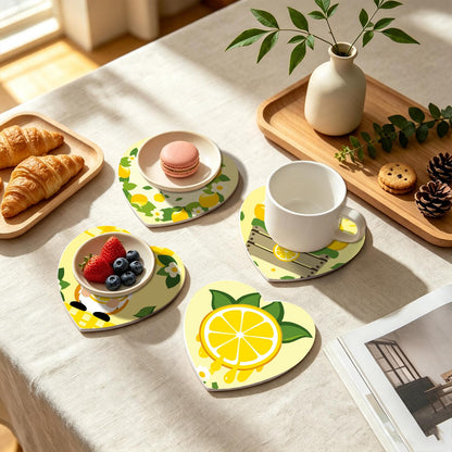 Lemon Gnome Sunshine paint by numbers coasters – image 23