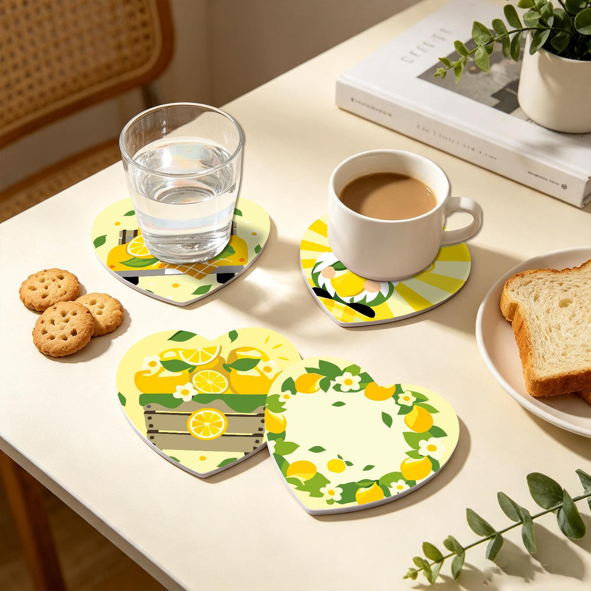 Lemon Gnome Sunshine paint by numbers coasters – image 24