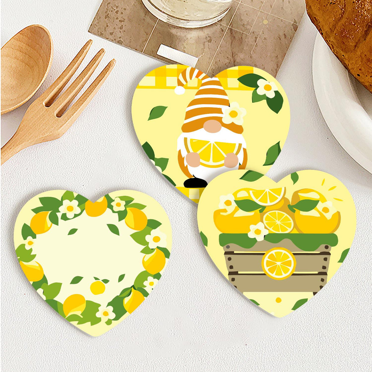 Lemon Gnome Sunshine paint by numbers coasters – image 25