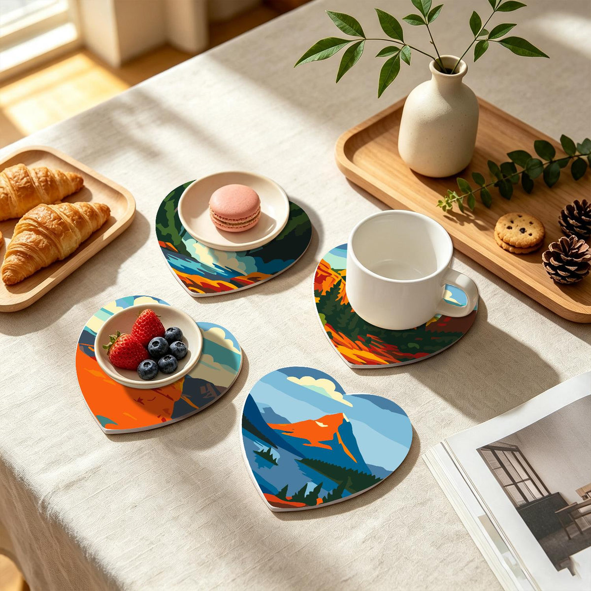 Red Rock Arches and Peaks paint by numbers coasters – image 18