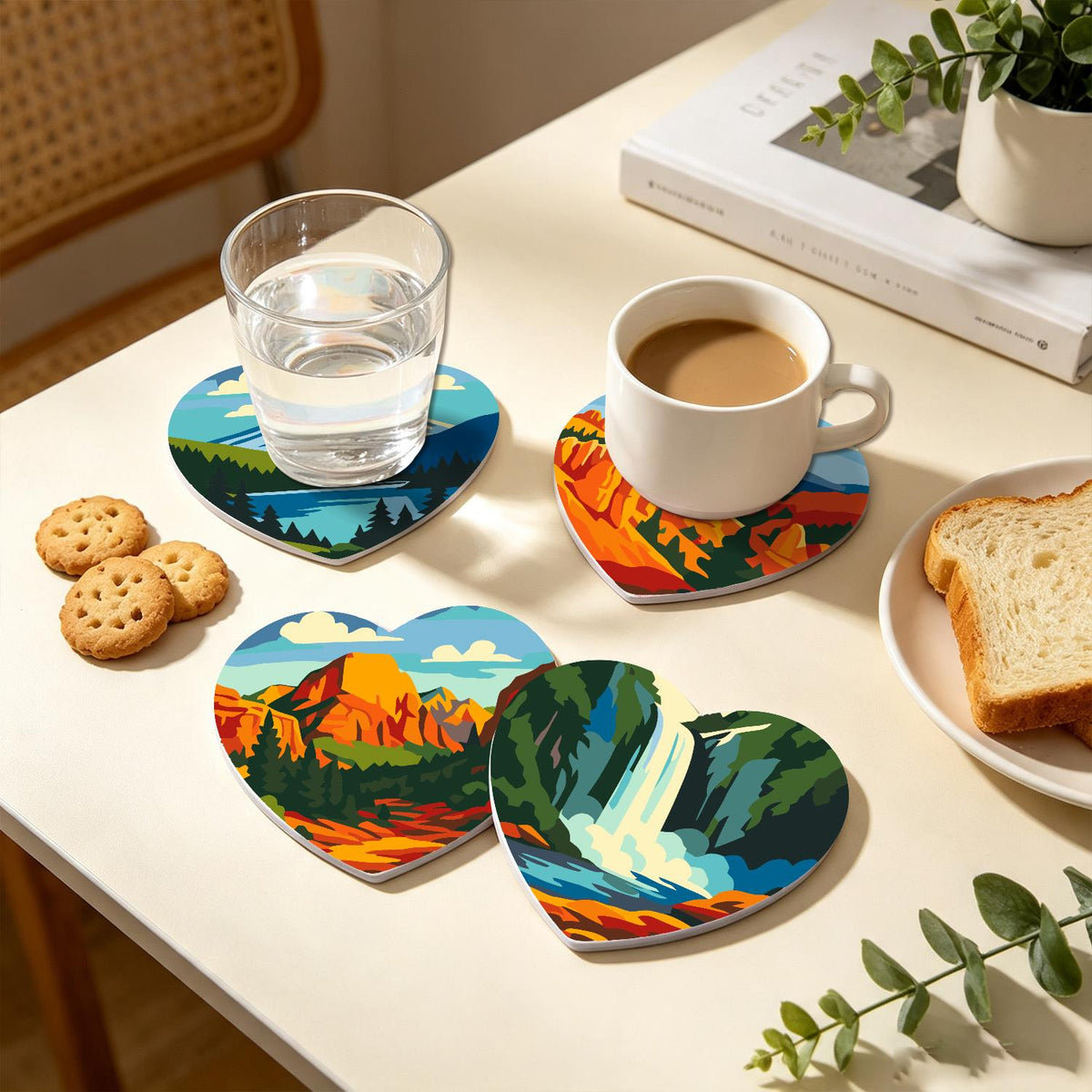 Red Rock Arches and Peaks paint by numbers coasters – image 25
