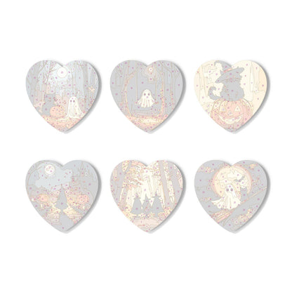 Haunted Autumn Forest Walk paint by numbers coasters – image 16