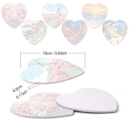 Four-Season Road Trip Views paint by numbers coasters – image 15