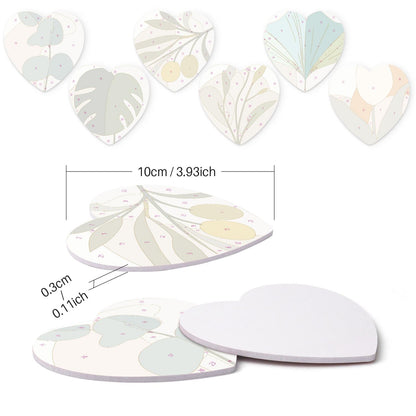 Boho Monstera and Olive Leaves paint by numbers coasters – image 15