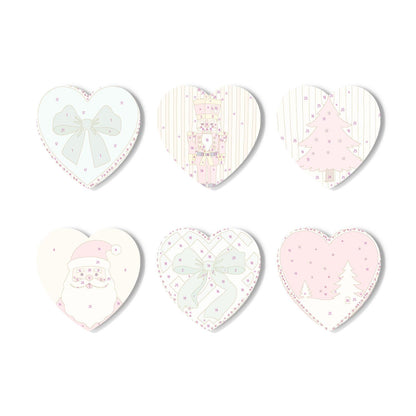 Pastel Pink Nutcracker Christmas paint by numbers coasters – image 16