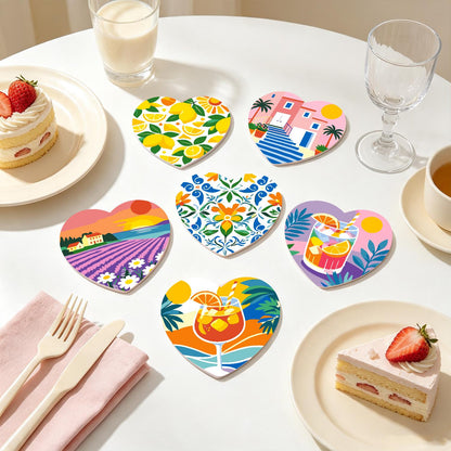 Lavender Fields and Lemonade paint by numbers coasters – image 18
