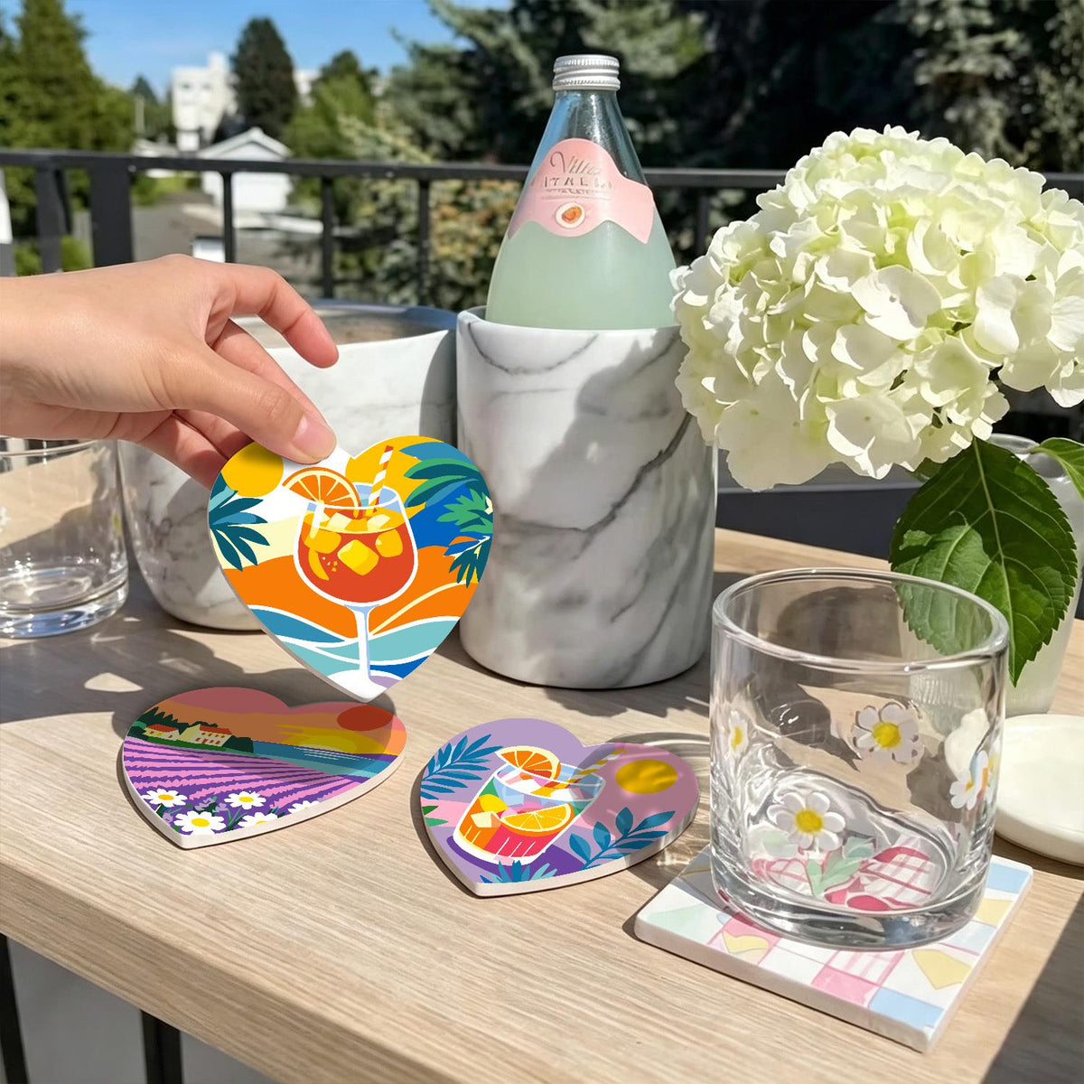 Lavender Fields and Lemonade paint by numbers coasters – image 19
