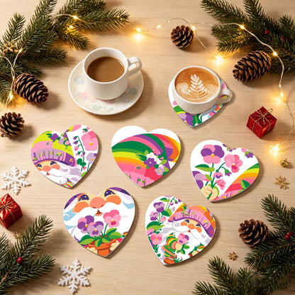 Rainbow Garden Gnomes paint by numbers coasters – image 18