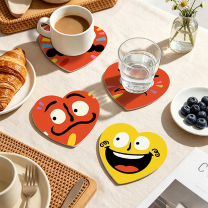 Grumpy and Giggly Faces paint by numbers coasters – image 20