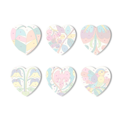 Folk Art Bird and Bellflowers paint by numbers coasters – image 16