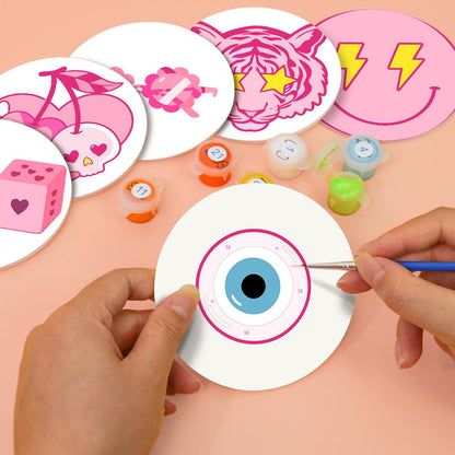 Hot Pink Preppy Icons paint by numbers coasters – image 6