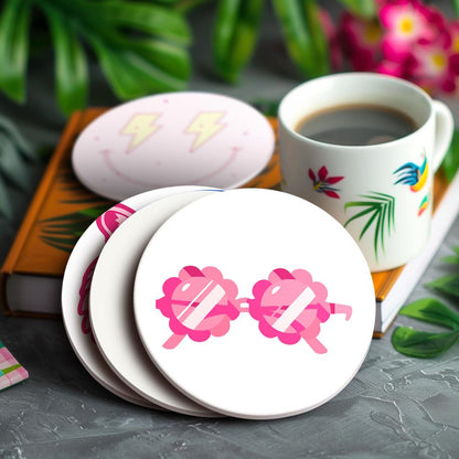 Hot Pink Preppy Icons paint by numbers coasters – image 16