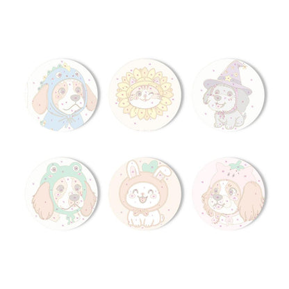 Costumed Puppy Dress-Up paint by numbers coasters – image 11