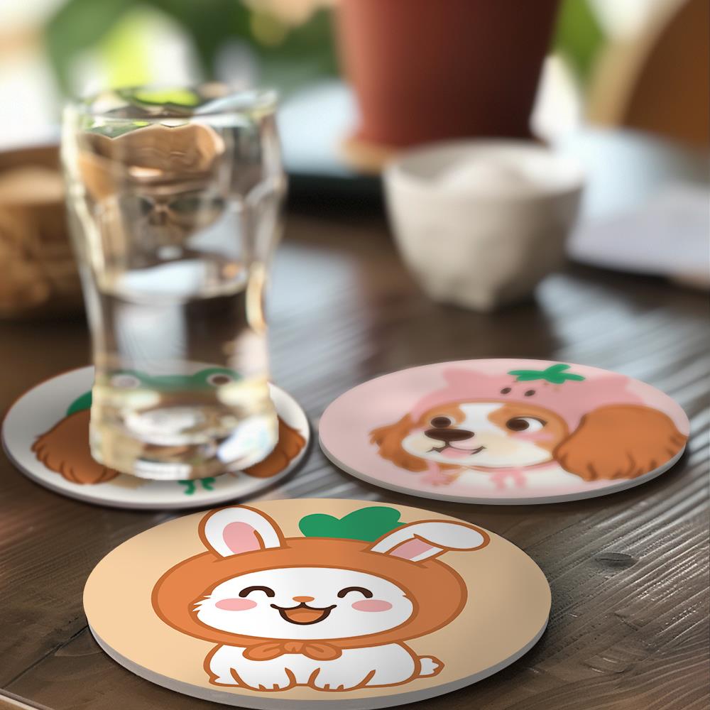 Costumed Puppy Dress-Up paint by numbers coasters – image 16