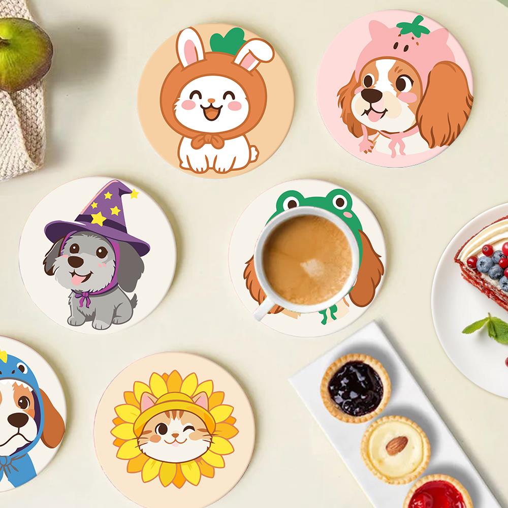 Costumed Puppy Dress-Up paint by numbers coasters – image 18