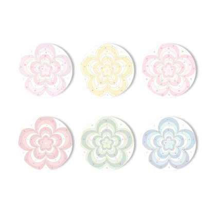 Groovy Layered Daisies paint by numbers coasters – image 11