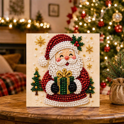 Santa's Present by a Little Tree pearl painting – image 5