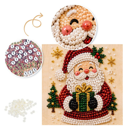 Santa's Present by a Little Tree pearl painting – image 6