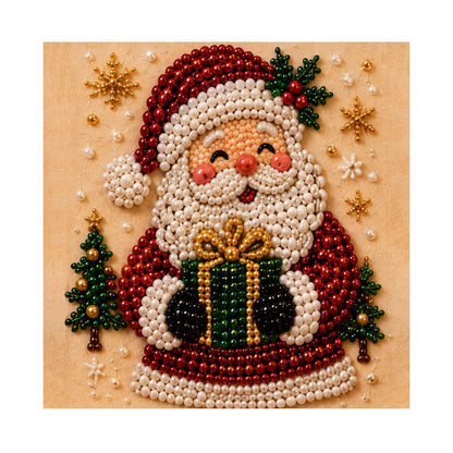 Santa's Present by a Little Tree pearl painting – image 11