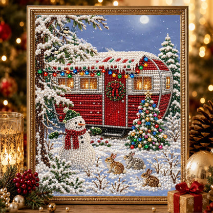 Holiday Camper in the Pines pearl painting – image 2