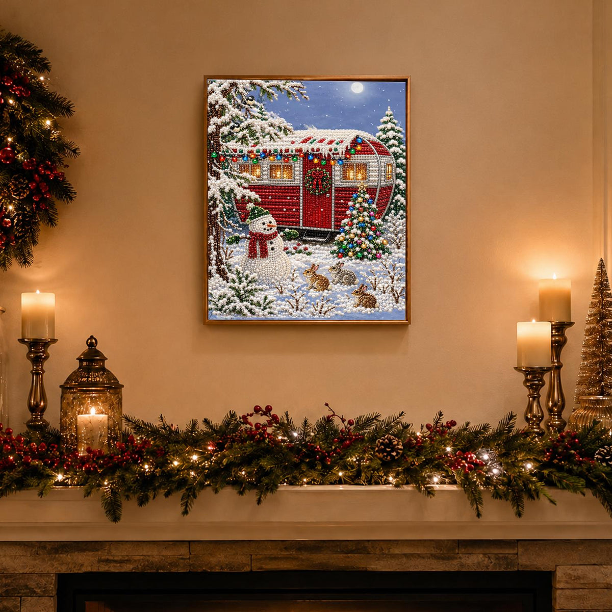 Holiday Camper in the Pines pearl painting – image 3