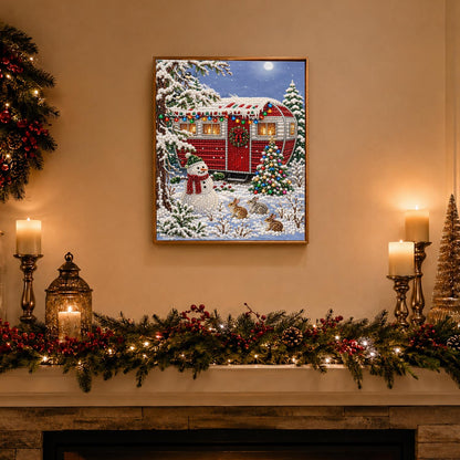 Holiday Camper in the Pines pearl painting – image 3