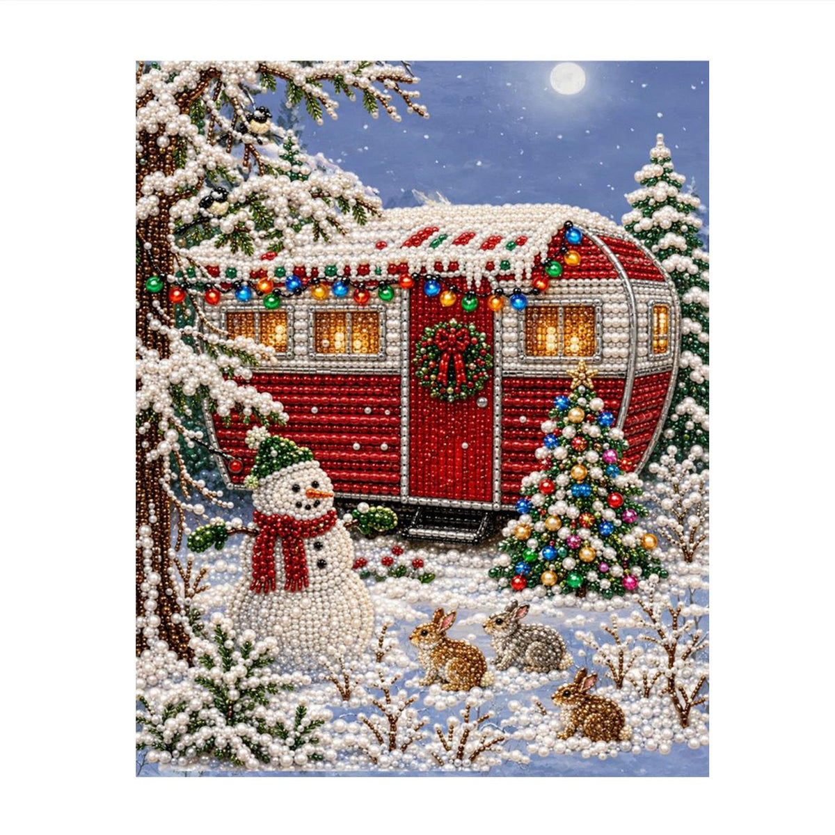 Holiday Camper in the Pines pearl painting – image 11