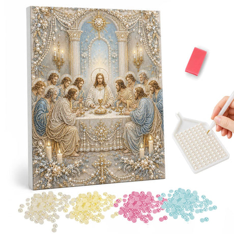 Last Supper pearl painting – image 1
