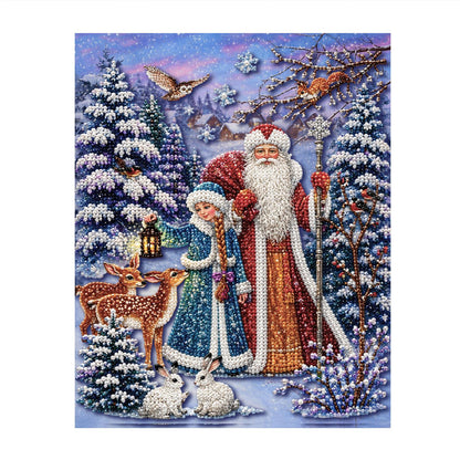 Father Frost and Snow Maiden pearl painting – image 11