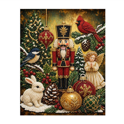 Nutcracker with Woodland Friends pearl painting – image 11