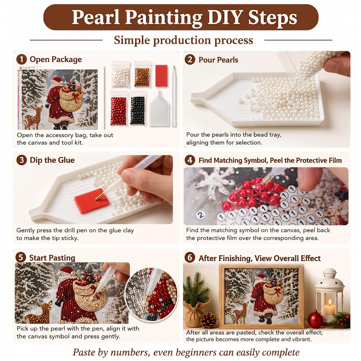 Three-Masted Ship in Blue Swells pearl painting – image 7