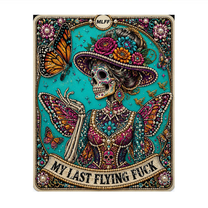 Butterfly-Winged Skeleton Lady pearl painting – image 11