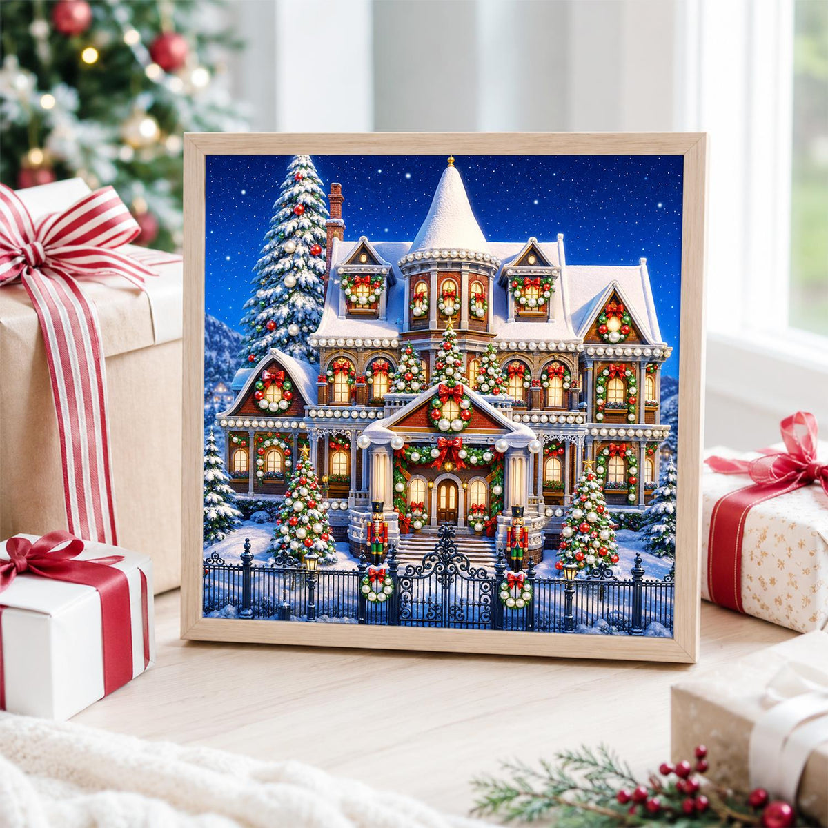 Victorian Manor Aglow pearl painting – image 4