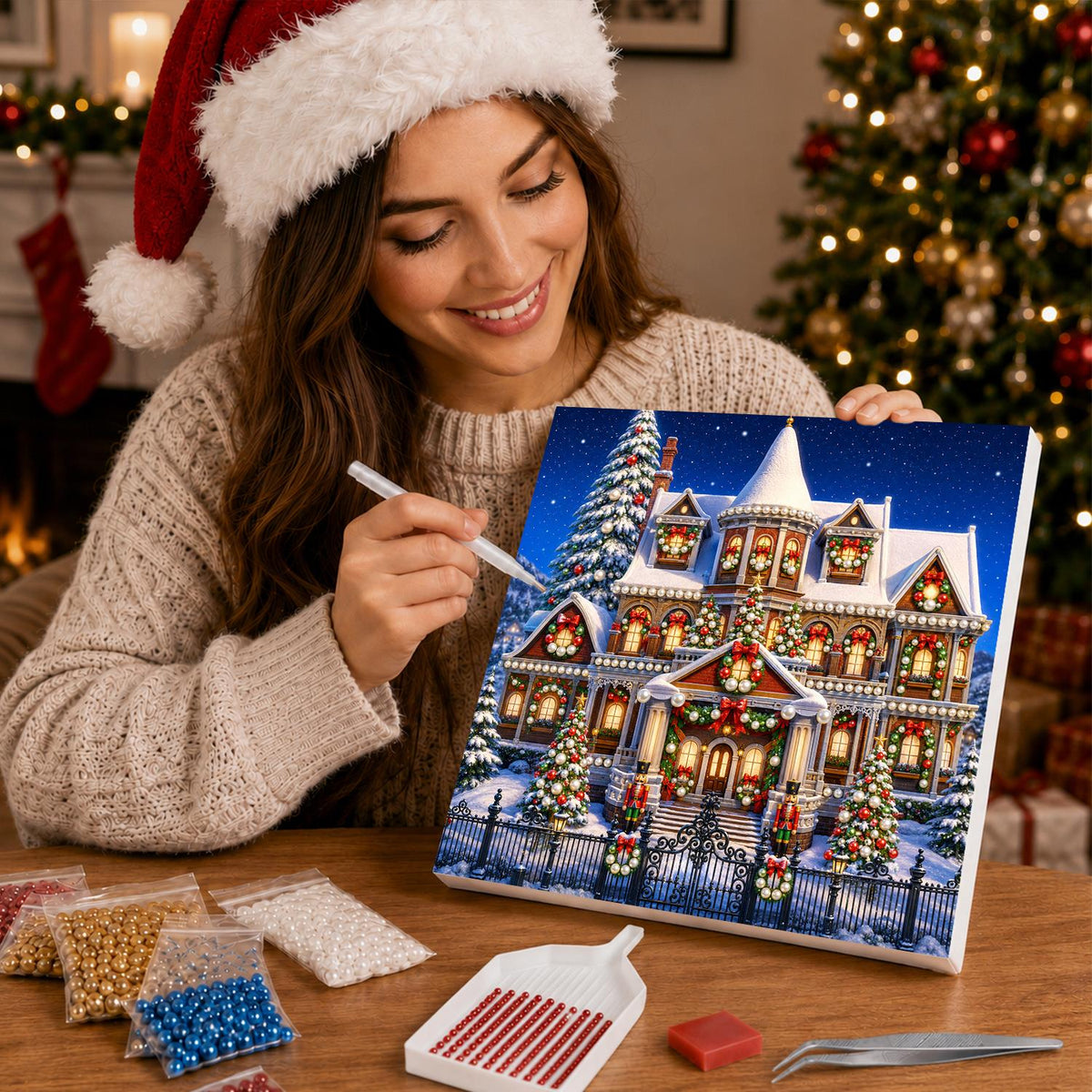 Victorian Manor Aglow pearl painting – image 16