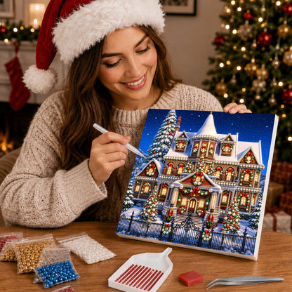 Victorian Manor Aglow pearl painting – image 16