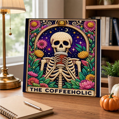 Floral Skeleton pearl painting – image 5