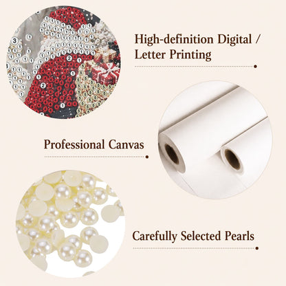 Floral Skeleton pearl painting – image 10