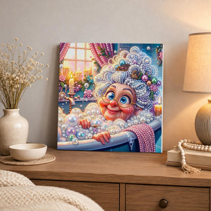 Bubble Bath Granny pearl painting – image 3