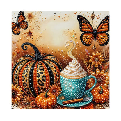Leopard Pumpkin and Spiced Latte pearl painting – image 11
