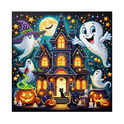 Grinning Ghosts and Spooky Manor pearl painting – image 11