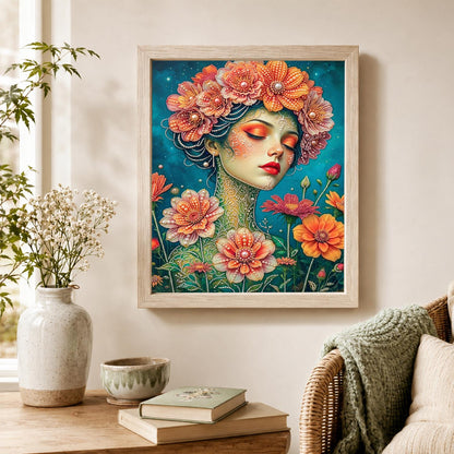 Peach Blossom Crown Dreamer pearl painting – image 4