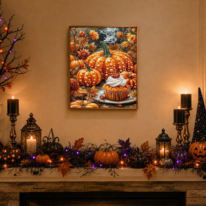 Pumpkin Spice Cupcake Harvest pearl painting – image 3