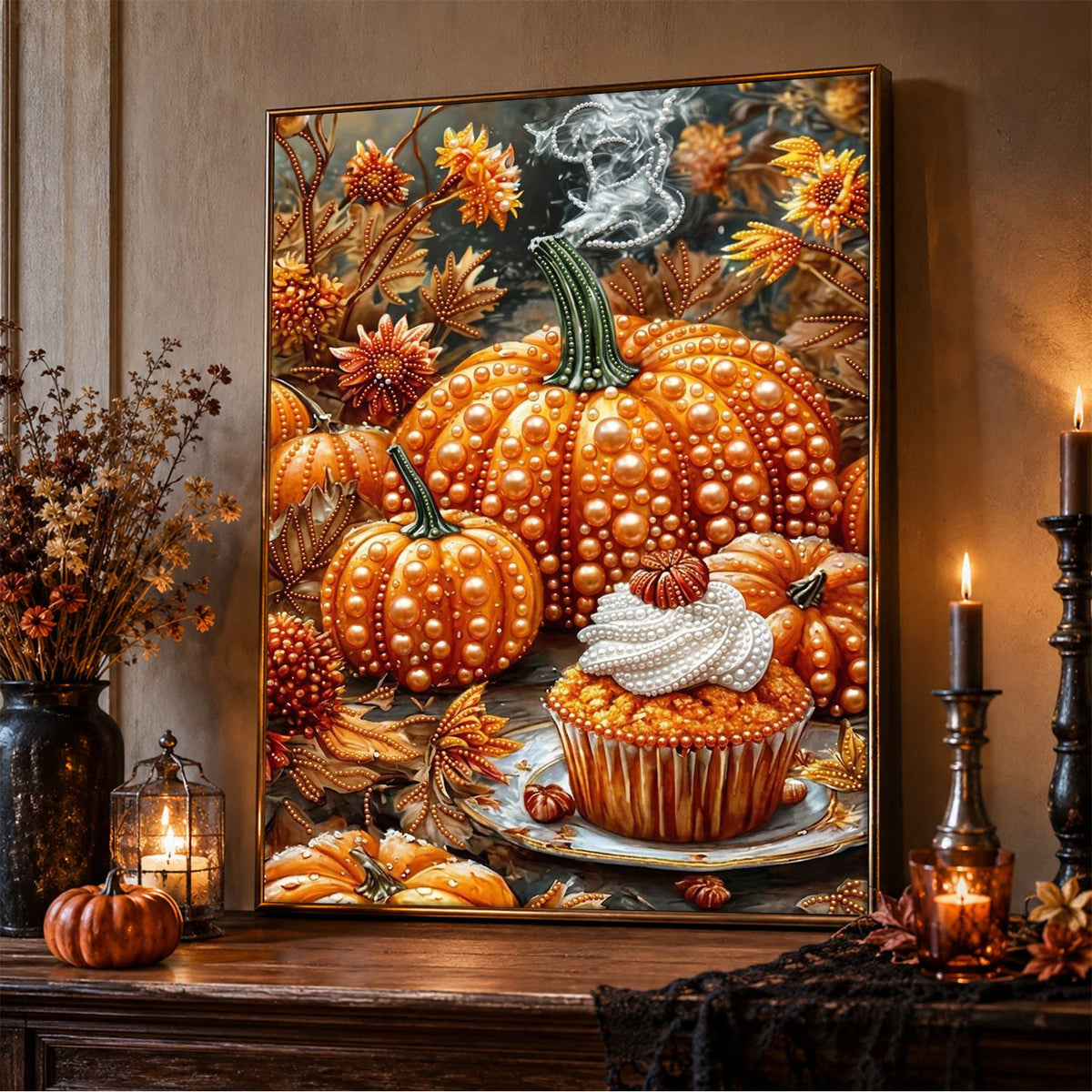 Pumpkin Spice Cupcake Harvest pearl painting – image 5
