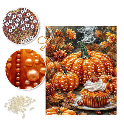 Pumpkin Spice Cupcake Harvest pearl painting – image 6