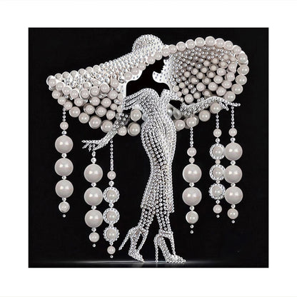 Silhouette Lady in High Heels pearl painting – image 11