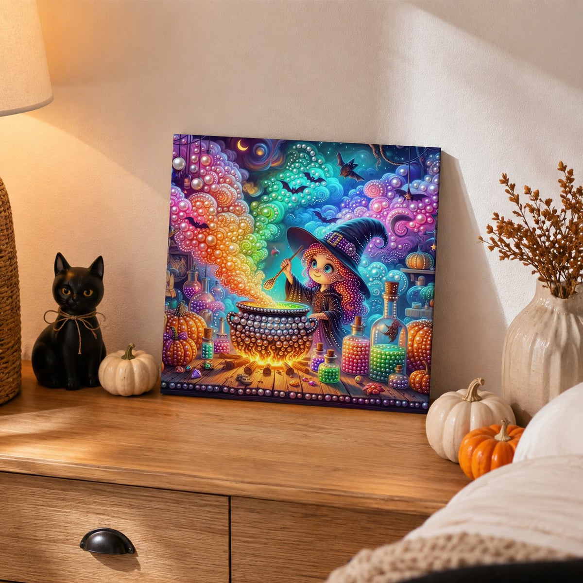 Little Witch's Rainbow Brew pearl painting – image 2