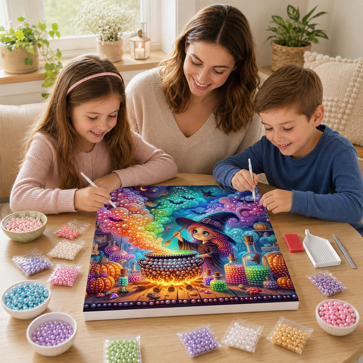 Little Witch's Rainbow Brew pearl painting – image 15