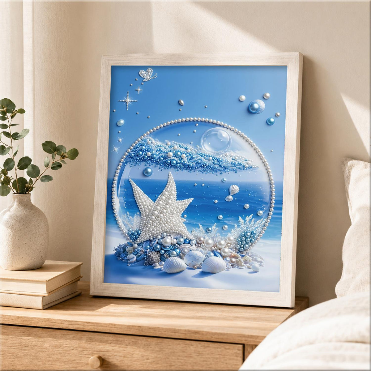 Starfish in an Ocean Bubble pearl painting – image 2
